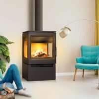 Estufa de leña vertical Lacunza Isaba de 10kW