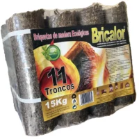 Pack de 33 Saco briquetas de madera CARYSE de 15 kg