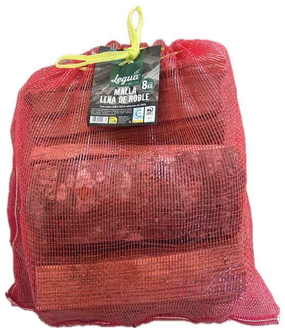 77 Saco Malla de leña de roble 8kg